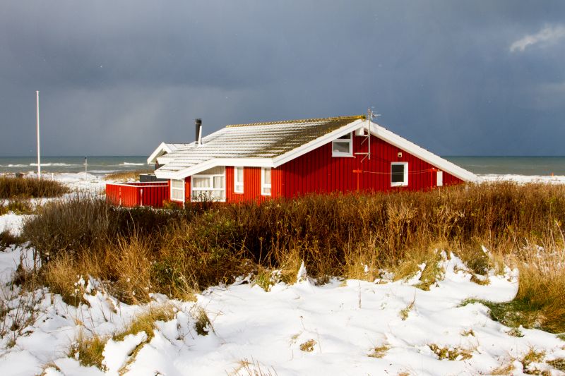 Schnee in Dänemark - November 2016