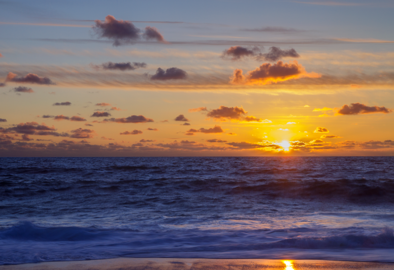 Sonnenuntergang am Strand